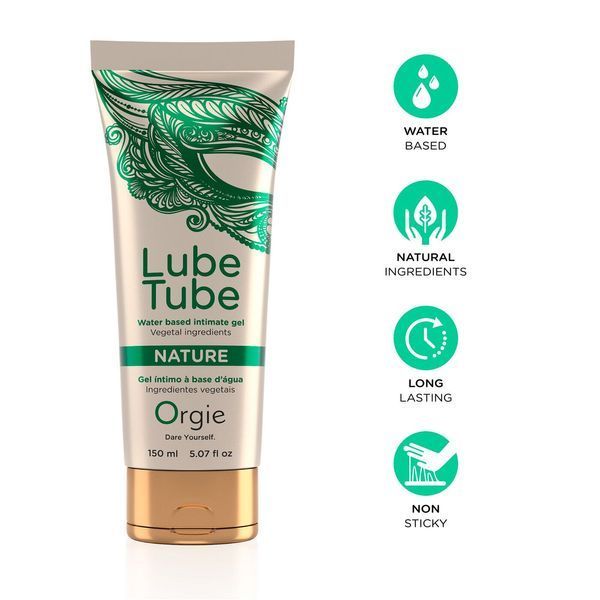 Лубрикант на водній основі, натуральний склад, зволожує, заспокоює - Orgie Lube Tube Nature (150 мл) SX1524 фото