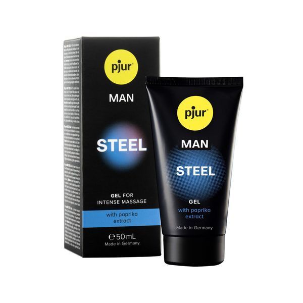 Гель для пеніса стимулювальний, з екстрактом паприки та ментолом - pjur MAN Steel Gel (50 ml) PJ12910 фото