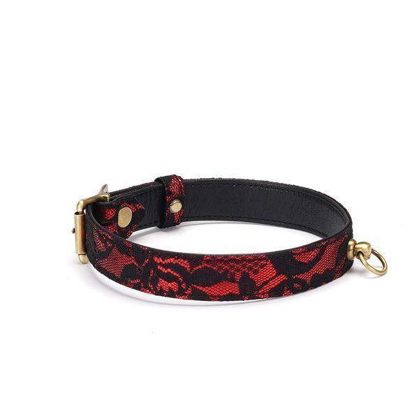Шкіряний чокер з мереживом Liebe Seele Victorian Garden Choker SO9471 фото