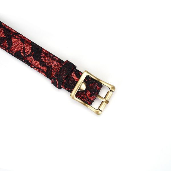 Шкіряний чокер з мереживом Liebe Seele Victorian Garden Choker SO9471 фото