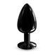 Металева анальна пробка з чорним кристалом, розмір L - Dorcel Diamond Plug SO7810 фото 2