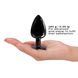 Металева анальна пробка з чорним кристалом, розмір L - Dorcel Diamond Plug SO7810 фото 3