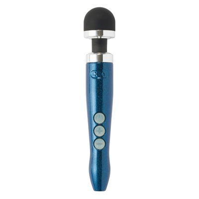 Вібромасажер DOXY Die Cast 3R - Blue Flame, дуже потужний, перезаряджуваний, металевий корпус SO8023 фото