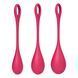 Набір йоні намистин Satisfyer Yoni Power 1 Red, діаметр 2-2,5-3см, вага 22-46-74гр SO5547 фото 2