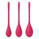 Набір йоні намистин Satisfyer Yoni Power 1 Red, діаметр 2-2,5-3см, вага 22-46-74гр SO5547 фото 1