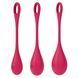 Набір йоні намистин Satisfyer Yoni Power 1 Red, діаметр 2-2,5-3см, вага 22-46-74гр SO5547 фото 5