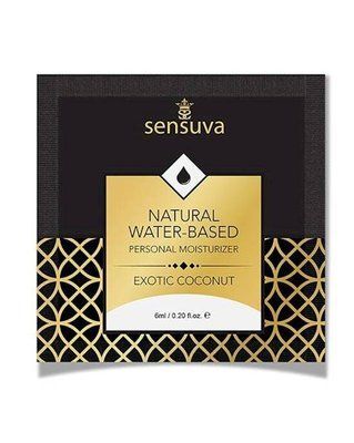 Пробник змазки на водній основі з ароматом Кокосу - Sensuva Natural Water-Based Exotic Coconut (6 мл) SO5751 фото