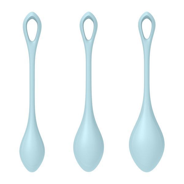 Набір йоні намистин Satisfyer Yoni Power 2 Light Blue, диаметр 2-2,5-3см, вес 22-44-73гр SO5548 фото