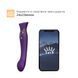 Смартвібратор 3в1 Zalo &mdash; Queen Twilight Purple, пульсівна перлина та вакуум, кристал Swarovski SO6664 фото 2
