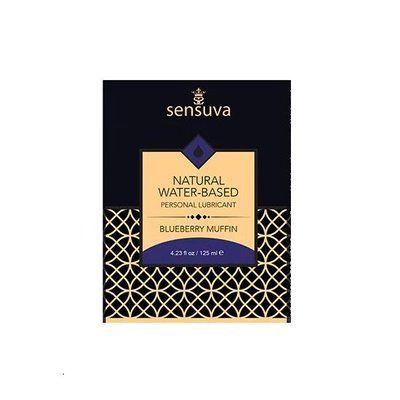 Пробник змазка на водній основі, смак Чорничний маффін Sensuva - Natural Water-Based Blueberry Muffin (6 мл) SO5752 фото