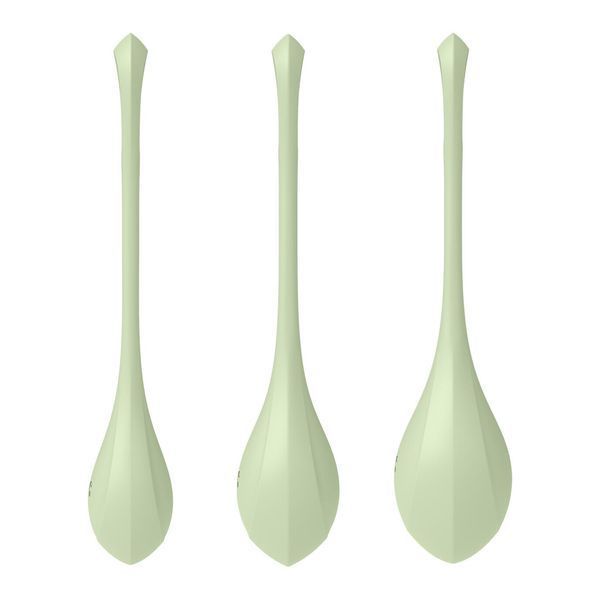 Набір йоні намистин Satisfyer Yoni Power 2 Light Green, диаметр 2-2,5-3см, вес 22-44-73гр SO5549 фото