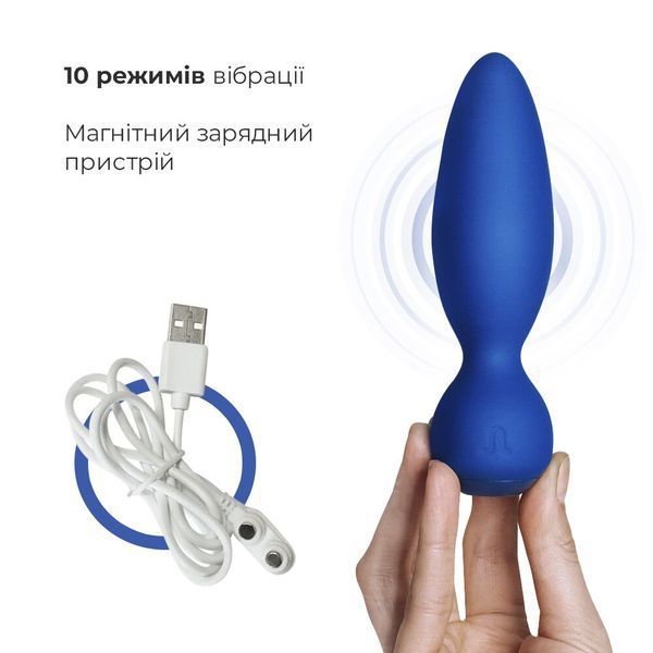 Анальна вібропробка, діаметр 3,5 см, soft-touch - Adrien Lastic Little Rocket SO4482 фото