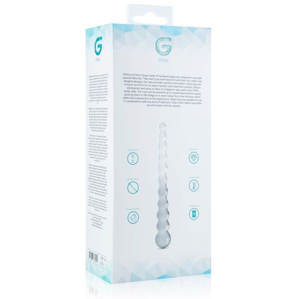 Скляний дилдо у вигляді намистин Gildo Glass Dildo No. 20 SO4415 фото