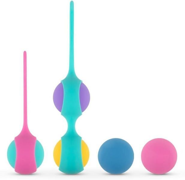Набір вагінальних кульок PMV20 Vita Kegel Ball Set (5 шт, діаметр 3 см) SO8896 фото
