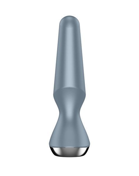 Анальна смарт-вібропробка голуба - Satisfyer Plug-ilicious 2 Ice Blue SO5445 фото