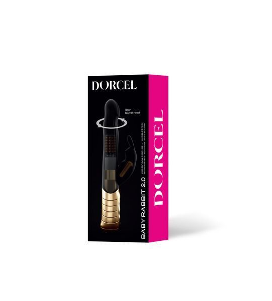 Вібратор-кролик з перлинним масажем і головкою, що обертається - Dorcel Baby Rabbit Gold 2.0 SO4068 фото