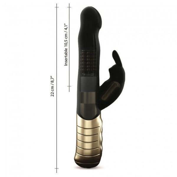 Вібратор-кролик з перлинним масажем і головкою, що обертається - Dorcel Baby Rabbit Gold 2.0 SO4068 фото