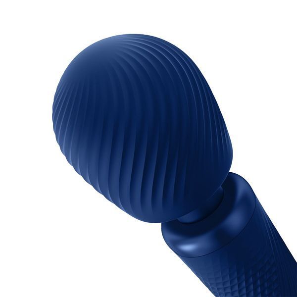 Вібромасажер, суперпотужний та легкий, до 6 годин роботи - Fun Factory VIM Vibrating Wand midnight blue SX0920 фото