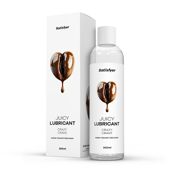 Лубрикант на водній основі з ароматом кави - Satisfyer Juicy Lubricant Crazy Crave water based, 300 мл SX2723 фото