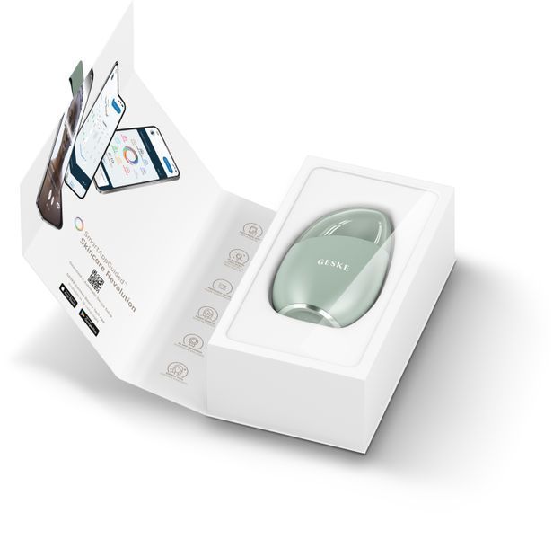 Масажер для обличчя GESKE Cool&Warm Eye and Face Massager 7в1 green HB0288 фото
