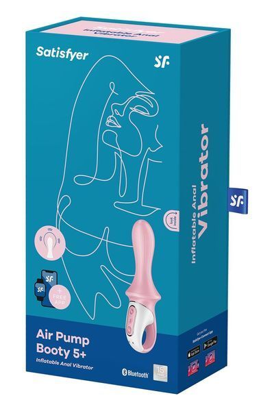 Анальний смарт-вібратор, надувається - Satisfyer Air Pump Booty 5+ SO6717 фото