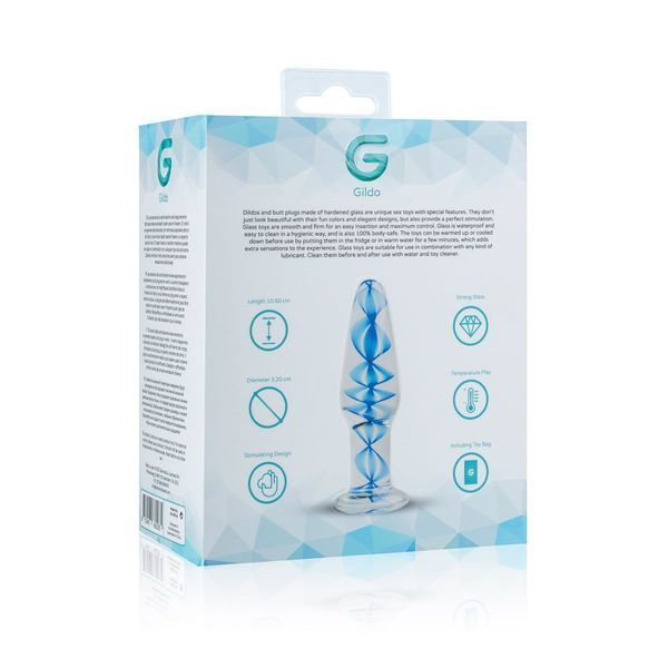 Скляна анальна пробка, діаметр 3,2 см - Gildo Glass Buttplug No. 23 SO4417 фото