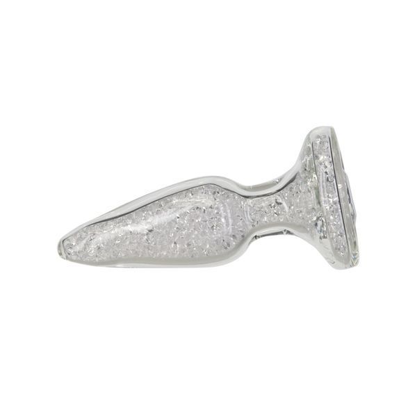 Скляна анальна пробка, діаметр 3,1 см, віброкуля в подарунок - Pillow Talk Fancy Luxurious Glass Anal Plug SO6833 фото