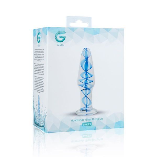 Скляна анальна пробка, діаметр 3,2 см - Gildo Glass Buttplug No. 23 SO4417 фото