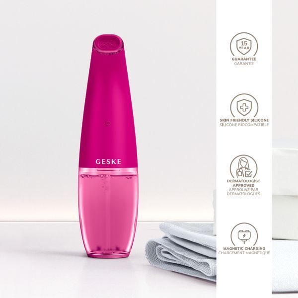 Очищуючий засіб для обличчя GESKE Aqua-Stream Face Cleanser 8в1 magenta HB0399 фото