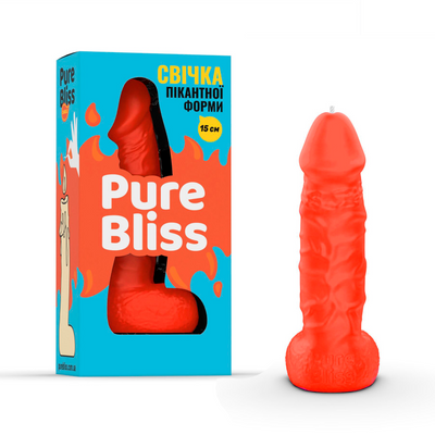 Свічка у вигляді члена 15 см &mdash; Pure Bliss MINI Orange SX1647 фото