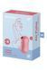 Вакуумний стимулятор із вібрацією Satisfyer Cotton Candy Light Red SO6282 фото 2