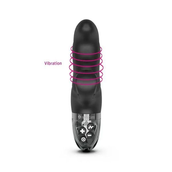 Вібратор-кролик з електростимуляцією Mystim Hop Hop Bob Black Edition SO8142 фото