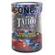 Набір презервативів ONE Tattoo Touch 100 шт, рельєф у вигляді тату, 3 кольори, мегапак тюб SX0734 фото 1