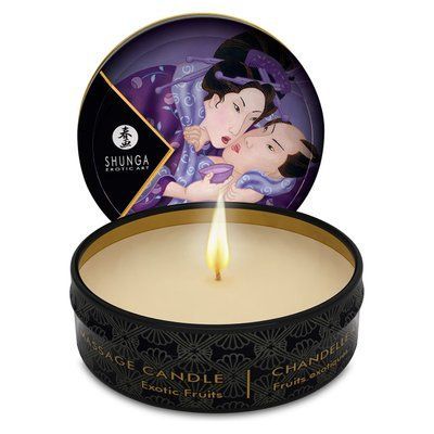 Масажна свічка з афродизіаками - Екзотичні фрукти (30 мл) Shunga Mini Massage Candle Exotic Fruits SO2518 фото