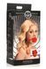 Силіконовий кляп з трояндою Master Series: Blossom Silicone Rose Gag &ndash; Red SO8801 фото 9