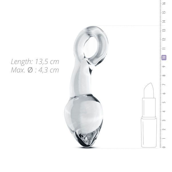 Скляний стимулятор простати, диаметр 4,2 см - Gildo Glass Prostate Plug No. 13 SO4418 фото
