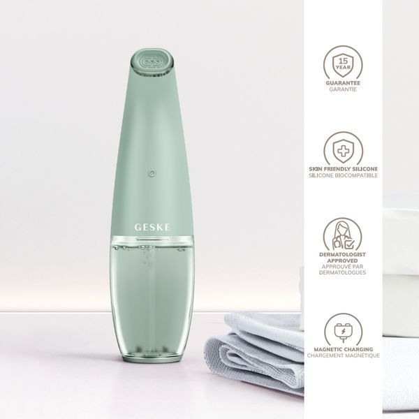 Очищуючий засіб для обличчя GESKE Aqua-Stream Face Cleanser 8в1 green HB0398 фото