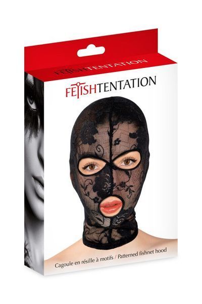 Маска для БДСМ - Fetish Tentation Patterned fishnet hood SX1373 фото