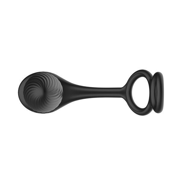 Анальна вібропробка Nexus Tornado Cock and Ball Ring обертання+вібрація, ерекційне кільце, пульт SX2416 фото