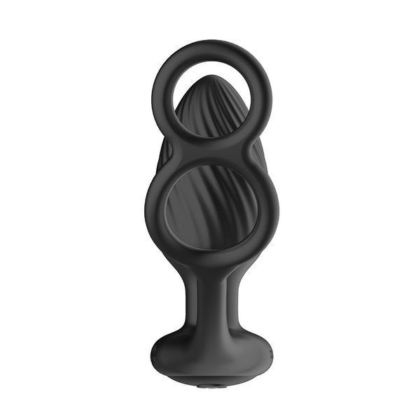 Анальна вібропробка Nexus Tornado Cock and Ball Ring обертання+вібрація, ерекційне кільце, пульт SX2416 фото