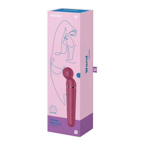 Вібромасажер Satisfyer Planet Wand-er Berry/Rosegold SO8781 фото