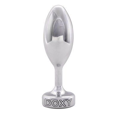 Металева анальна пробка, гладенька, діаметр 3,3 см - DOXY Butt Plug SMOOTH No. 1 SO8030 фото