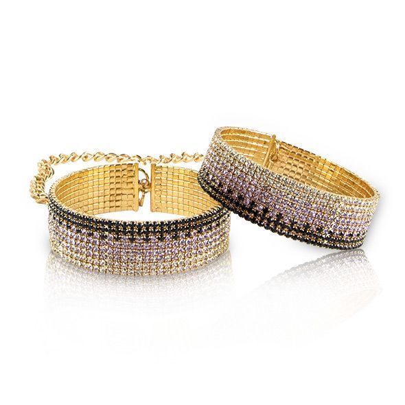 Лакшері наручники-браслети з кристалами Rianne S: Diamond Cuffs, подарункове паковання SO3873 фото