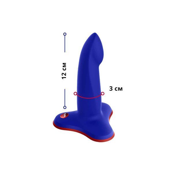 Фалоімітатор Fun Factory LIMBA FLEX S, синій, гнучкий, з ефектом пам&rsquo;яті, підходить для точки G SX0994 фото