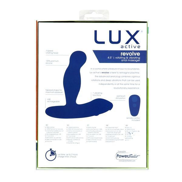 Масажер простати з ротацією та вібрацією, пульт ДУ Lux Active Revolve SO6835 фото
