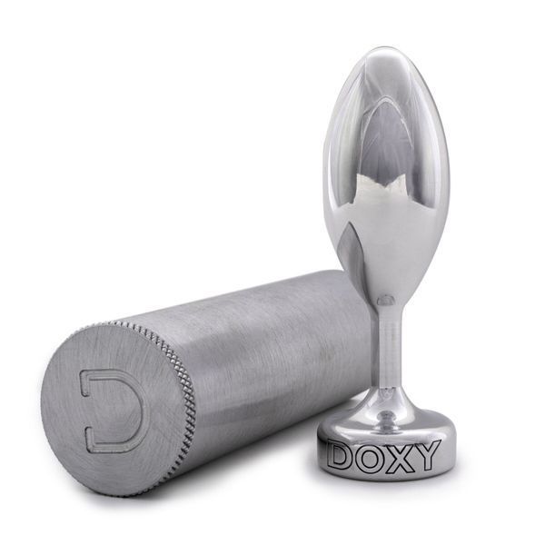 Металева анальна пробка, гладенька, діаметр 3,3 см - DOXY Butt Plug SMOOTH No. 1 SO8030 фото