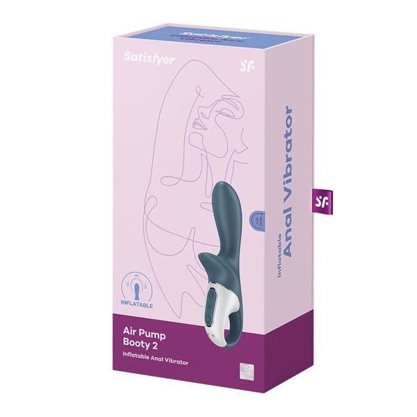Анальний вібратор надувний - Satisfyer Air Pump Booty 2 SO8410 фото