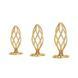 Спіральна анальная пробка, діаметр 2,6 см - LOCKINK SEVANDA Hollow Spiral Golden Metal Anal Plug - S SX0882 фото 10