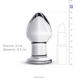 Скляна анальна пробка, діаметр 4,3 см - Gildo Glass Buttplug No. 26.1 SO4420 фото 3