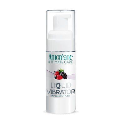 Лубрикант з ефектом вібрації Amoreane Med Liquid Vibrator Berries (30 мл) SO5970 фото